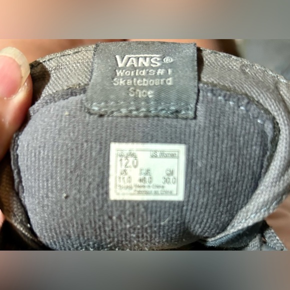 Vans - high top - gray - size 12 - Picture 6 of 6